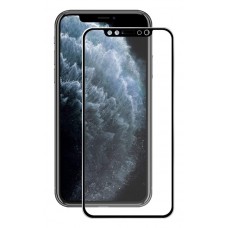 POWERTECH Tempered Glass 3D Full face για iPhone 11 Pro, titanium, μαύρο