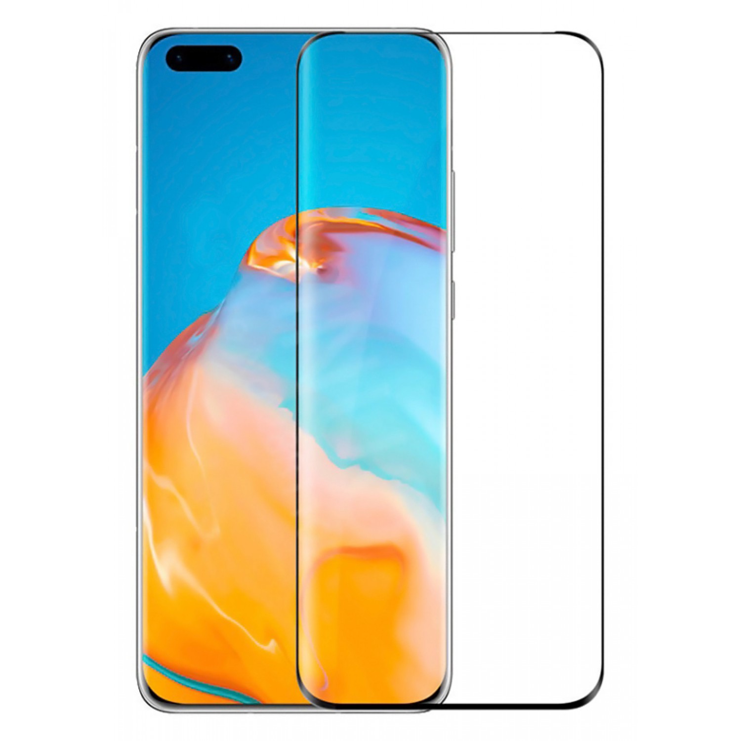 POWERTECH Tempered Glass 5D, full glue, για Huawei P40 Pro, μαύρο POWERTECH Tempered Glass 5D, full glue, για Huawei P40 Pro, μαύρο