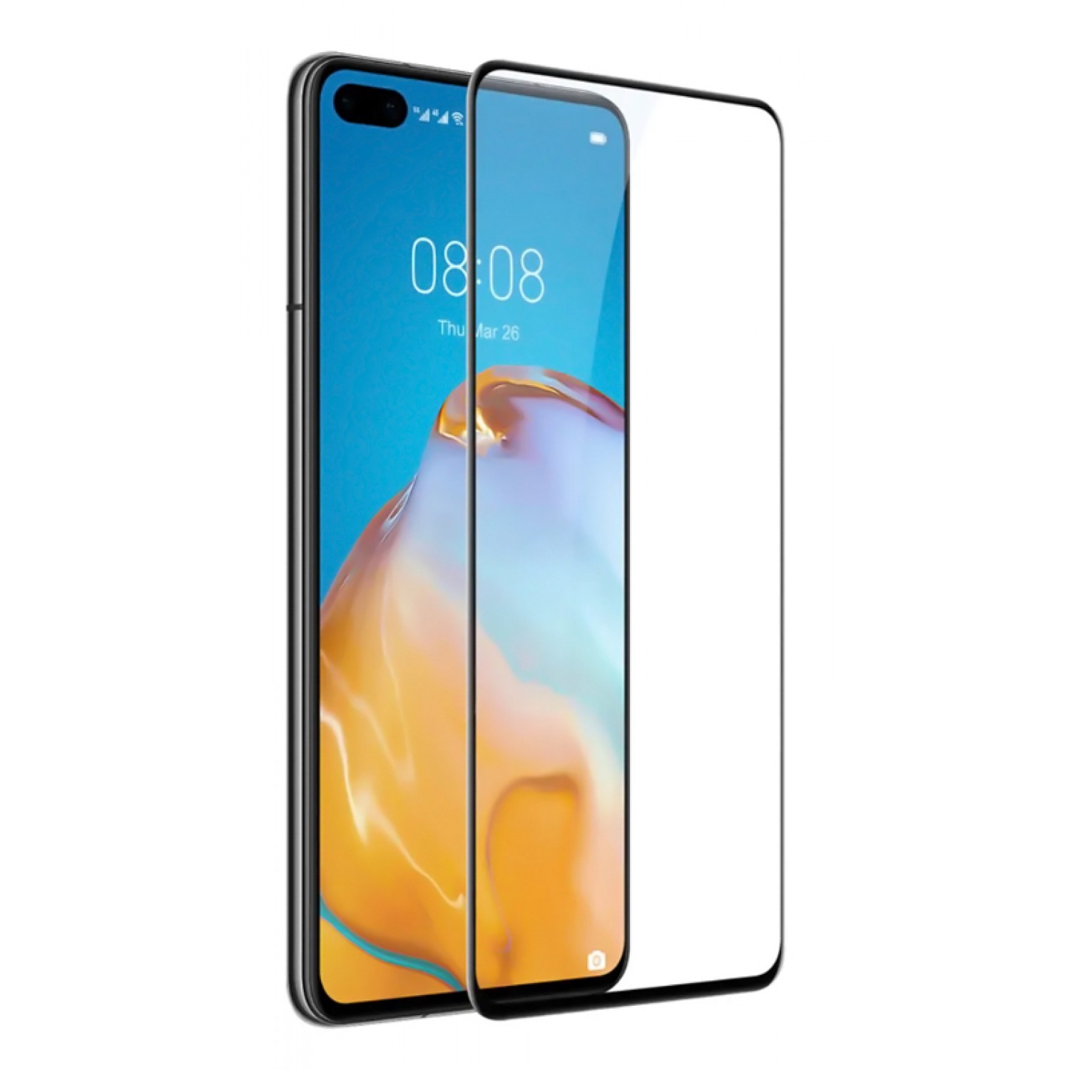 POWERTECH Tempered Glass 5D, full glue, για Huawei P40 Pro+, μαύρο POWERTECH Tempered Glass 5D, full glue, για Huawei P40 Pro+, μαύρο