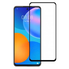 POWERTECH Tempered Glass 5D, full glue, Huawei P smart 2021, μαύρο
