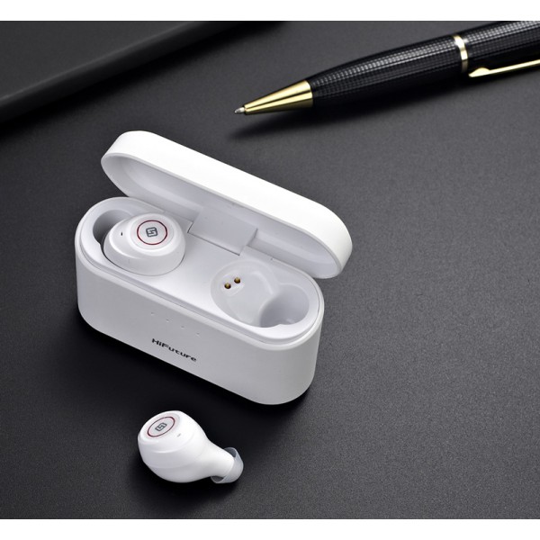 HIFUTURE earphones TidyBuds Pro, power bank, με θήκη φόρτισης, λευκά HIFUTURE earphones TidyBuds Pro, power bank, με θήκη φόρτισης, λευκά