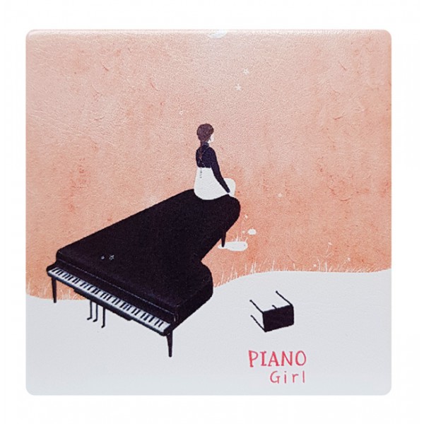 Καθρεφτάκι τσάντας Pink piano TMV-0007-1, 2x & 4x zoom, 8x8cm