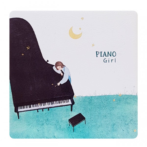 Καθρεφτάκι τσάντας Green piano TMV-0007-3, 2x & 4x zoom, 8x8cm