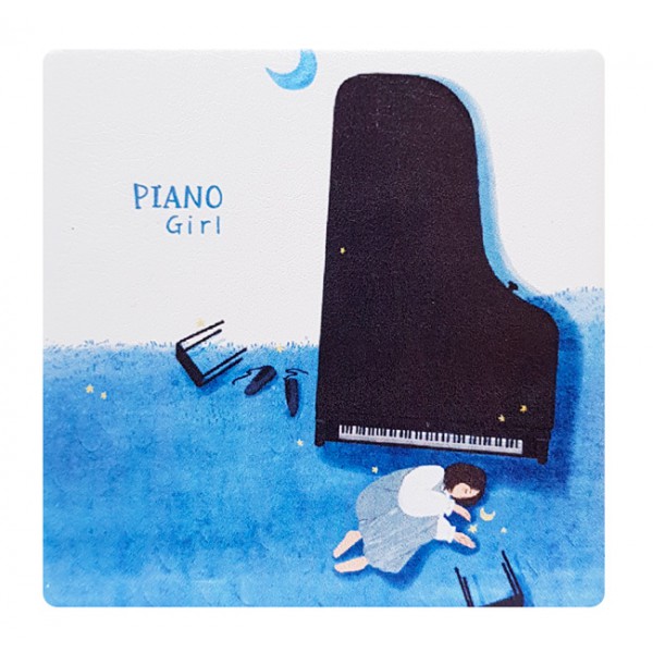 Καθρεφτάκι τσάντας Blue piano TMV-0007-4, 2x & 4x zoom, 8x8cm