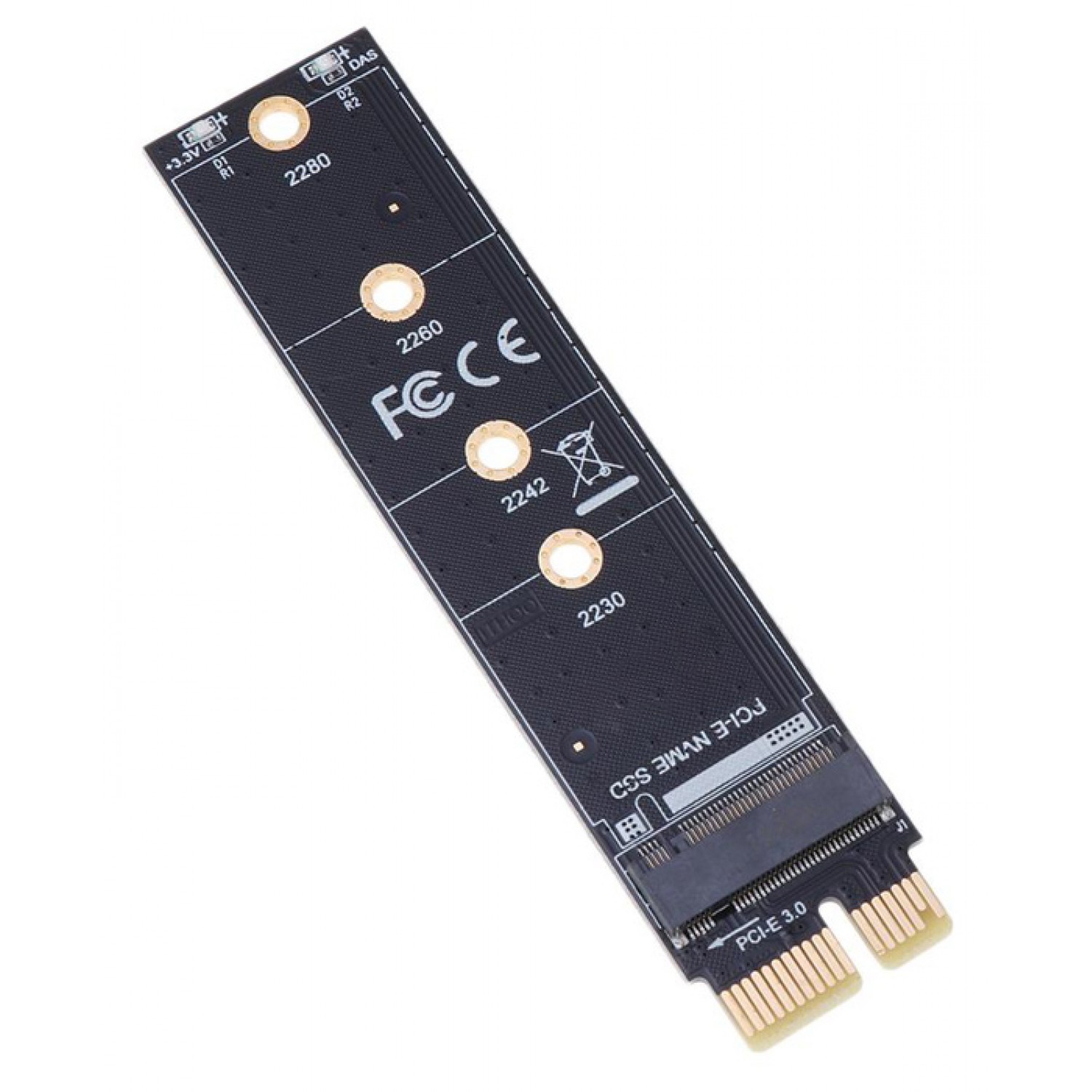 POWERTECH κάρτα επέκτασης PCIe σε M.2 Key M TOOL-0044, NVMe