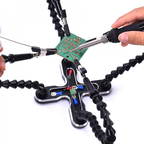 Βάση στήριξης PCB με εύκαμπτους βραχίονες TOOL-0058, μαύρη