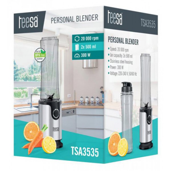 TEESA μπλέντερ TSA3535, με 2 κύπελλα, 300w TEESA μπλέντερ TSA3535, με 2 κύπελλα, 300w