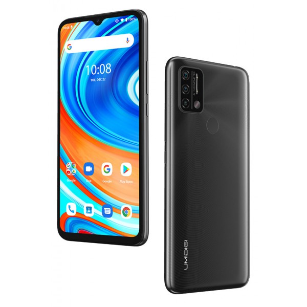 UMIDIGI Smartphone A9, 6.53" HD+, 3/64GB, με θερμόμετρο, γκρι