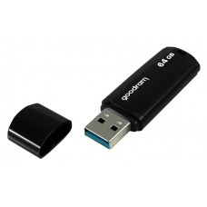 GOODRAM USB Flash Drive UMΜ3 0640K0R11, 64GB, USB 3.0, μαύρο