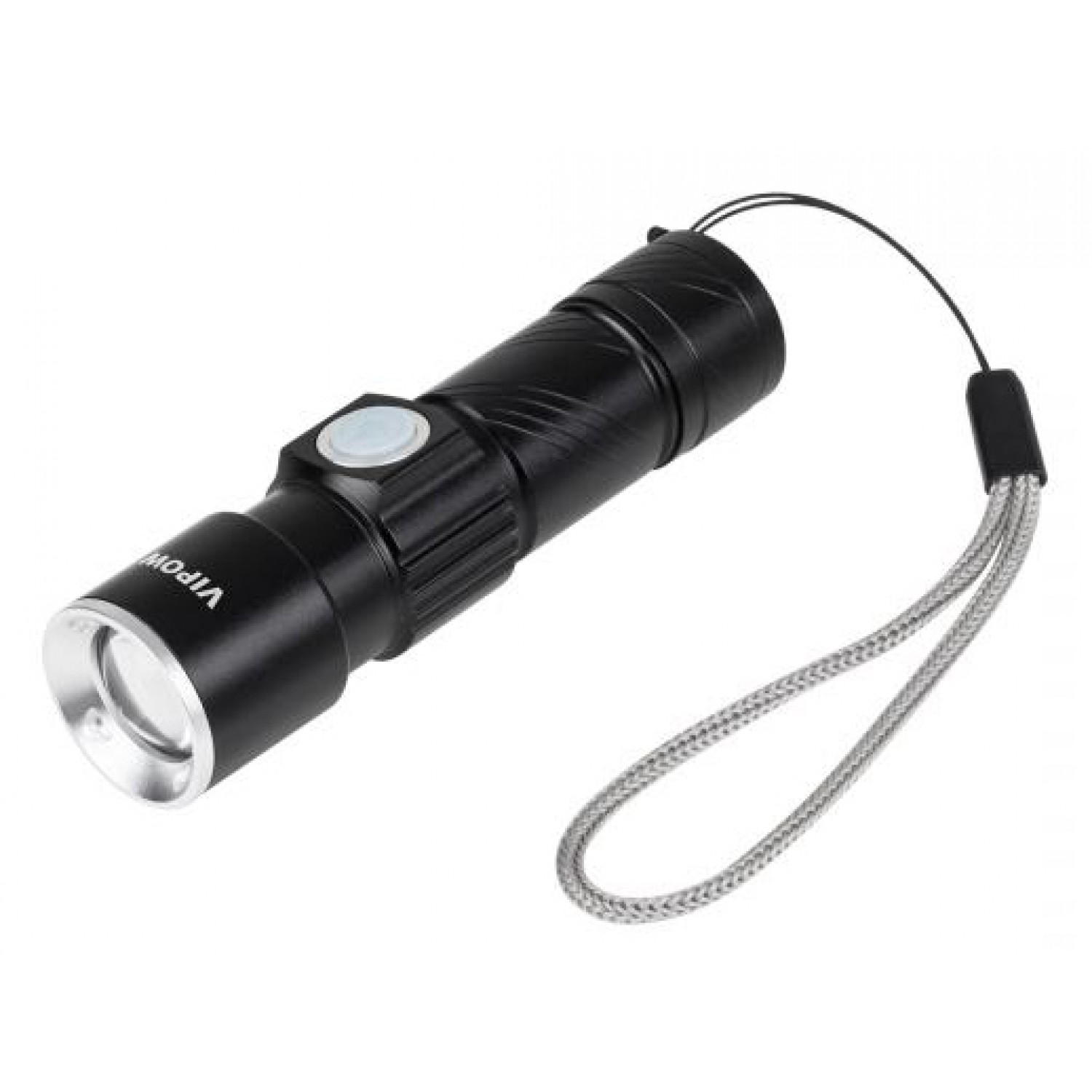 VIPOW φακός URZ0914 με ζουμ, 3W 120 lumen, μεταλλικός, μαύρος VIPOW φακός URZ0914 με ζουμ, 3W 120 lumen, μεταλλικός, μαύρος