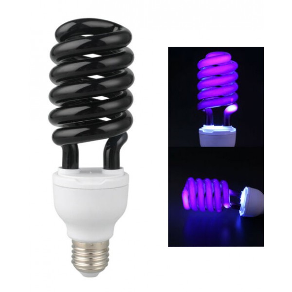 Λάμπα UV αποστείρωσης χώρου UV10, spiral, 15W, E27, μαύρη