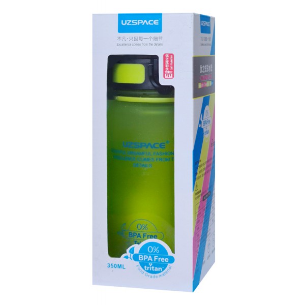 UZSPACE παγούρι νερού Colorful Frosted UZ-3034-GN, 350ml, πράσινο UZSPACE παγούρι νερού Colorful Frosted UZ-3034-GN, 350ml, πράσινο