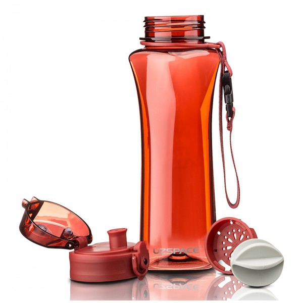 UZSPACE παγούρι νερού Twisted Fitness UZ-6006-RD, 500ml, κόκκινο