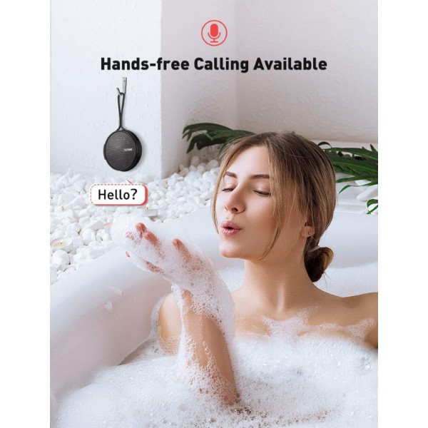 VTIN φορητό ηχείο VNBH221AC, bluetooth, IPX5, 4W RMS, 1000mAh, μαύρο