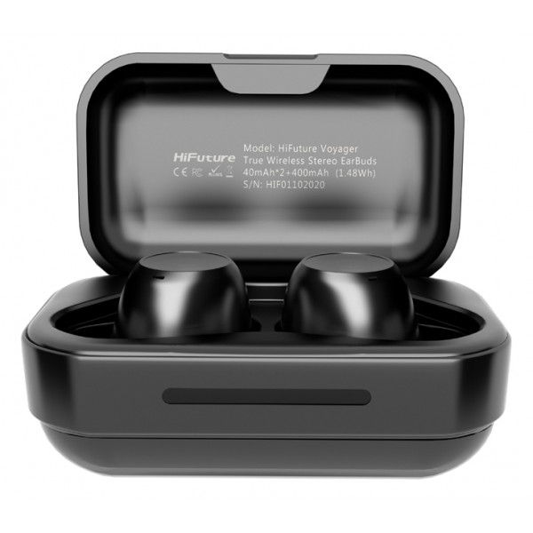 HIFUTURE earphones Voyager με θήκη φόρτισης, true wireless, titanium HIFUTURE earphones Voyager με θήκη φόρτισης, true wireless, titanium