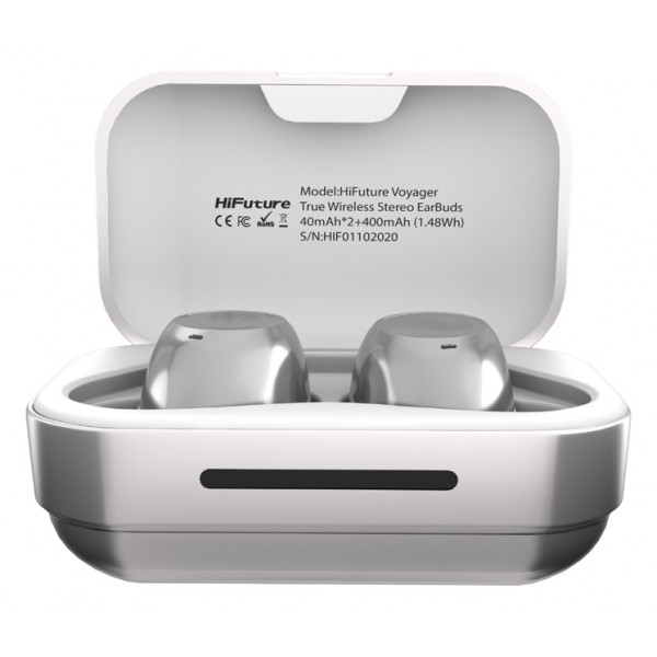 HIFUTURE earphones Voyager με θήκη φόρτισης, true wireless, λευκά HIFUTURE earphones Voyager με θήκη φόρτισης, true wireless, λευκά