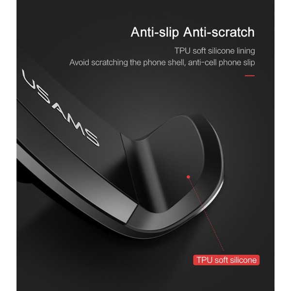 USAMS βάση smartphone για αυτοκίνητο US-ZJ004, μαύρη USAMS βάση smartphone για αυτοκίνητο US-ZJ004, μαύρη