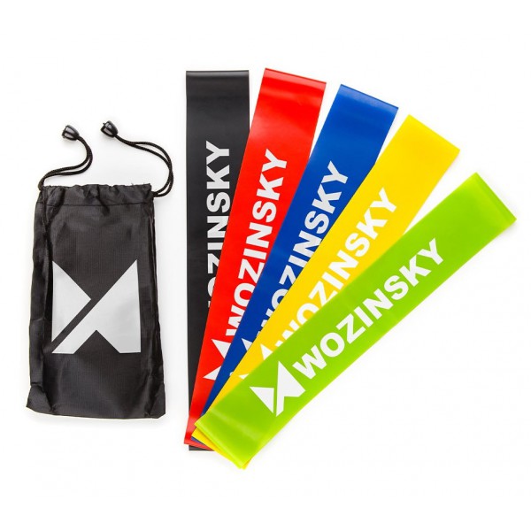 WOZINSKY σετ λάστιχα εκγύμνασης WRBS5-01, 5 αντιστάσεων