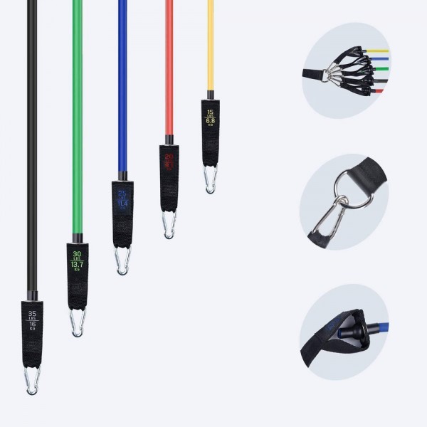 WOZINSKY σετ ελαστικών ελατηρίων αντίστασης WRTS5-01, 5τμχ WOZINSKY σετ ελαστικών ελατηρίων αντίστασης WRTS5-01, 5τμχ