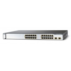 CISCO used Catalyst Switch WS-C3750-24PS-S, 24 ports 10/100, managed