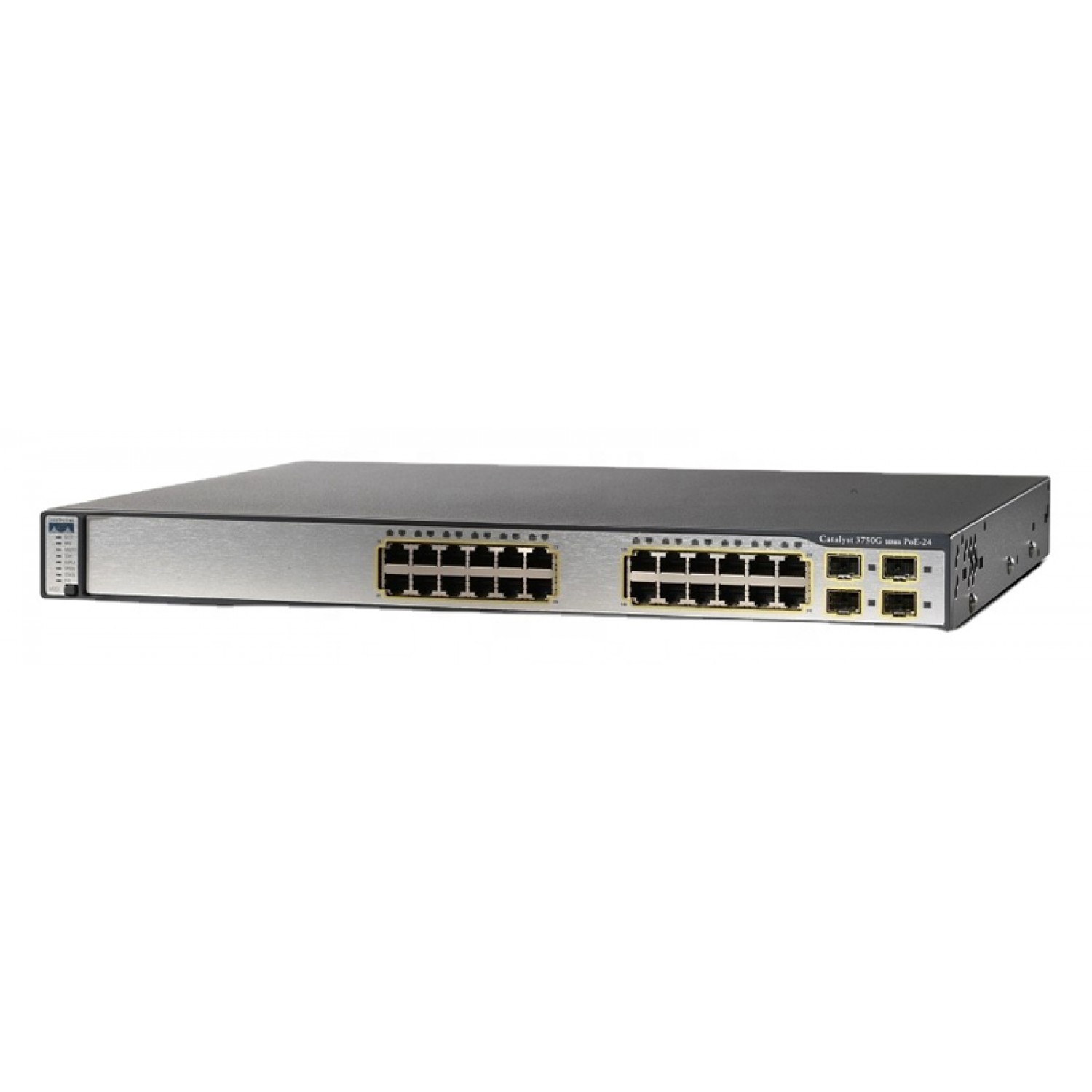 CISCO used Catalyst Switch 3750G-24TS-1U, 24 ports + 4 SFP, managed