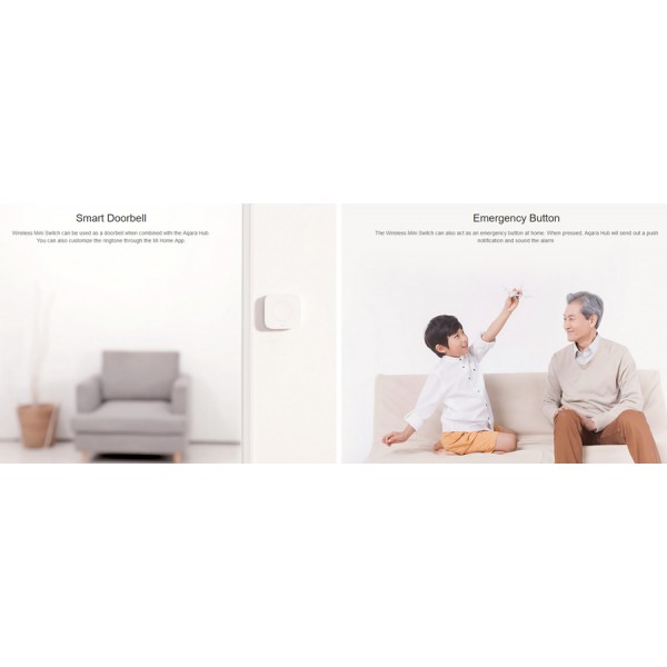AQARA smart mini διακόπτης WXKG11LM, Zigbee AQARA smart mini διακόπτης WXKG11LM, Zigbee