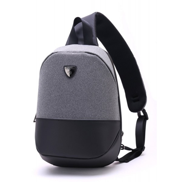 ARCTIC HUNTER τσάντα Crossbody XB00050-LG, tablet, αδιάβροχη, γκρι
