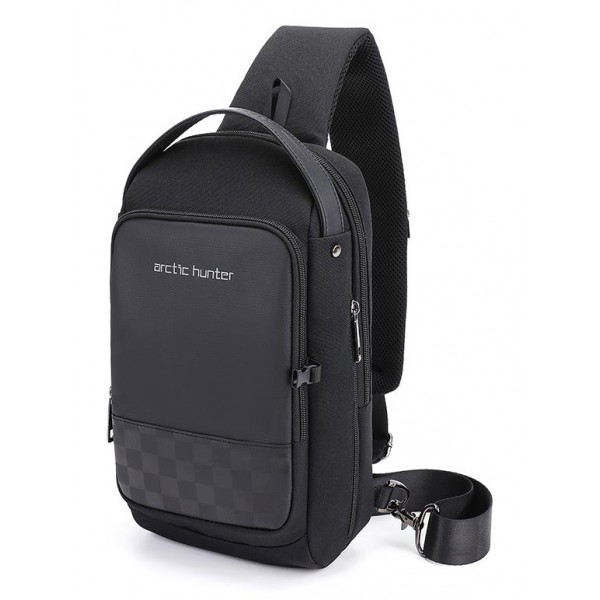 ARCTIC HUNTER Τσάντα Crossbody XB00105-BK, USB, αδιάβροχη, μαύρο ARCTIC HUNTER Τσάντα Crossbody XB00105-BK, USB, αδιάβροχη, μαύρο