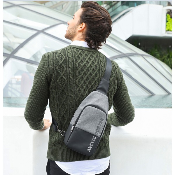 ARCTIC HUNTER τσάντα Crossbody XB0058-DG, αδιάβροχη, σκούρο γκρι
