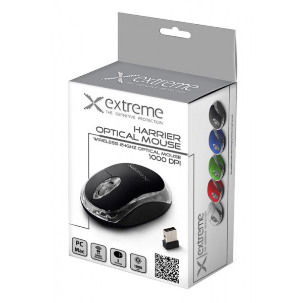 EXTREME ασύρματο ποντίκι Harrier XM105K, οπτικό, 1000DPI, μαύρο EXTREME ασύρματο ποντίκι Harrier XM105K, οπτικό, 1000DPI, μαύρο