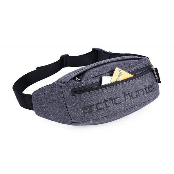 ARCTIC HUNTER τσάντα μέσης YB14001-1-LG, αδιάβροχη, ανοιχτό γκρι