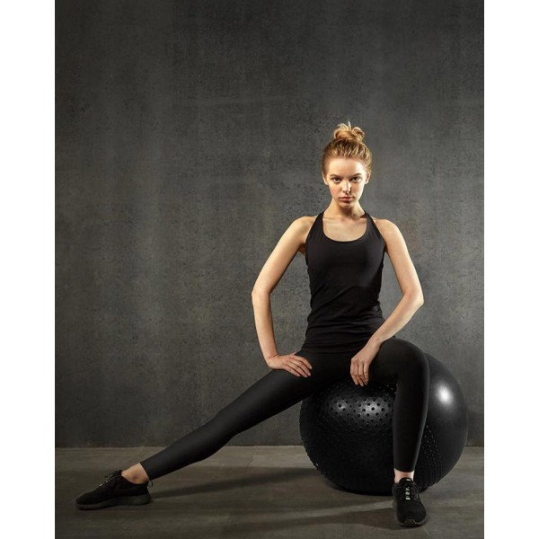 YUNMAI μπάλα γυμναστικής YMYB-P201, 65cm, μαύρη