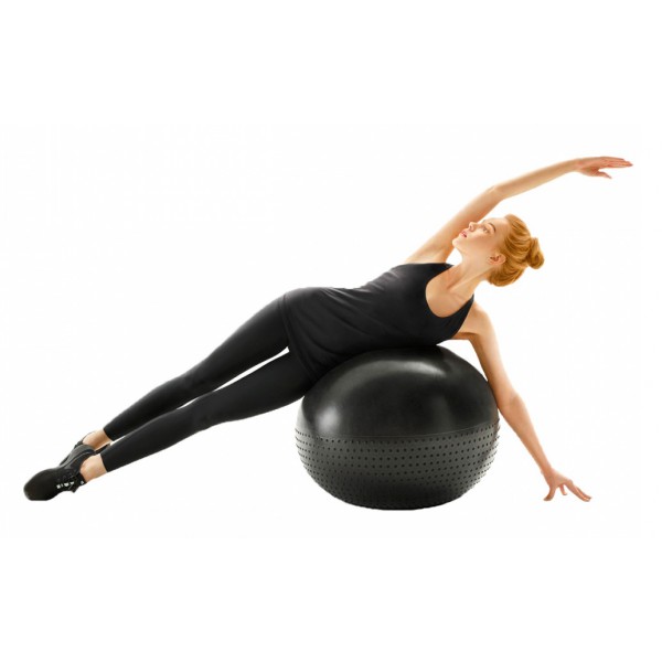 YUNMAI μπάλα γυμναστικής YMYB-P201, 65cm, μαύρη