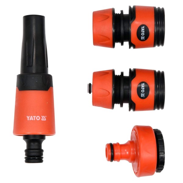 YATO σετ εκτοξευτής νερού YT-99832, με ρακόρ, 2 ταχυσυνδέσμους, 4 τμχ