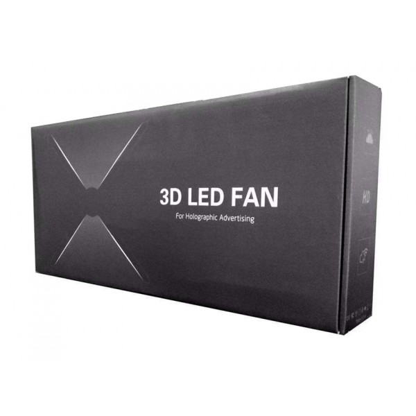 Διαφημιστική πινακίδα προβολής ολογράμματος Z3H-V1 LED, WiFi, 16GB, 65cm