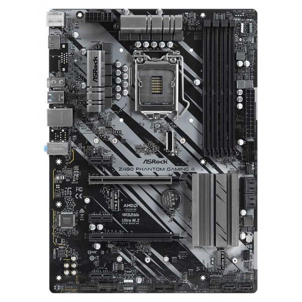 ASROCK Μητρική Z490 Phantom Gaming 4, 4x DDR4, s1200, USB 3.2, ATX ASROCK Μητρική Z490 Phantom Gaming 4, 4x DDR4, s1200, USB 3.2, ATX