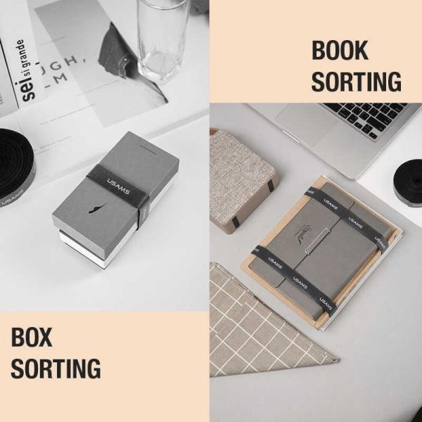 USAMS ταινία τύπου Velcro πολλαπλών χρήσεων ZB60ZD03, 20mm, 2m, μαύρη USAMS ταινία τύπου Velcro πολλαπλών χρήσεων ZB60ZD03, 20mm, 2m, μαύρη