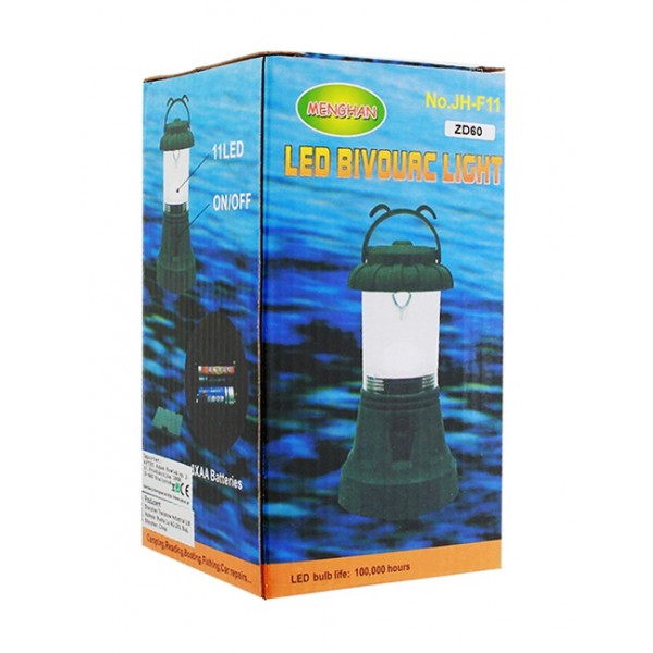 Φορητό φανάρι ZD60 με λαβή, 11 LED, μαύρο Φορητό φανάρι ZD60 με λαβή, 11 LED, μαύρο