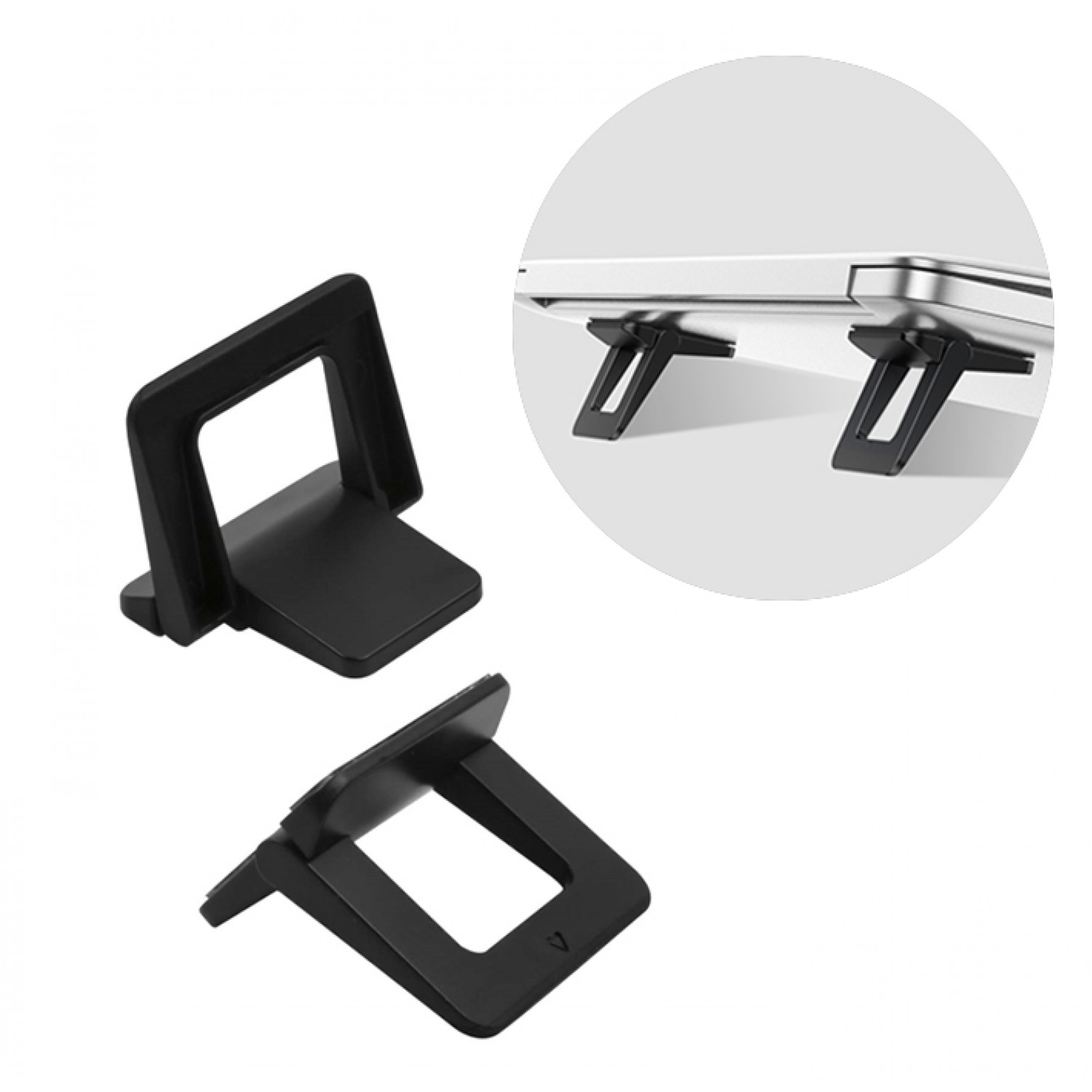 USAMS βάσεις για laptop & tablet US-ZJ054, μαύρες, 2τμχ USAMS βάσεις για laptop & tablet US-ZJ054, μαύρες, 2τμχ