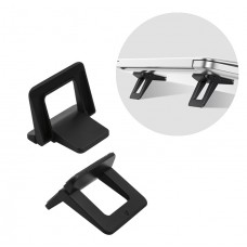 USAMS βάσεις για laptop & tablet US-ZJ054, μαύρες, 2τμχ