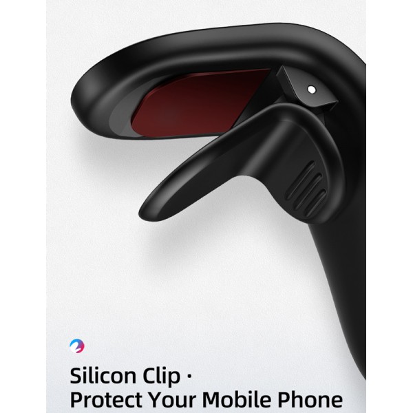 USAMS μαγνητική βάση αεραγωγού αυτοκινήτου US-ZJ046, μεταλλική, ασημί