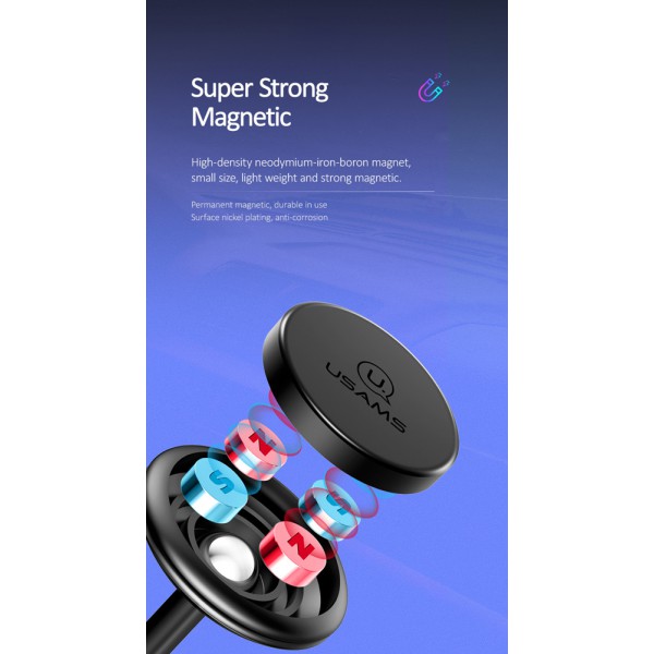 USAMS βάση smartphone US-ZJ049, μεταλλική, γκρι