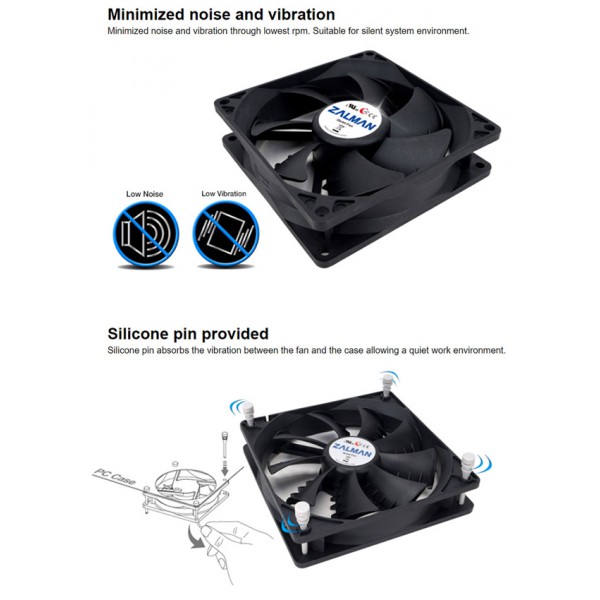 ZALMAN ανεμιστήρας ZM-F3 (SF), Ultra Quiet, 120mm, 12V 3pin