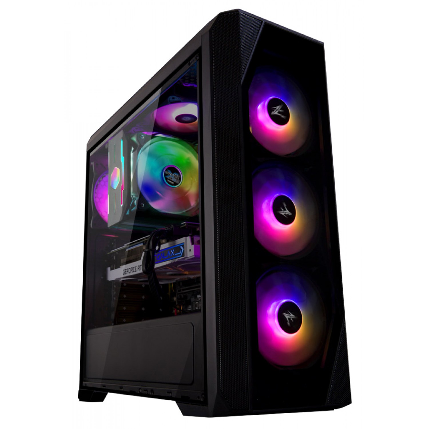 ZALMAN PC case ATX mid tower N5TF, 432x200x450mm, 4x RGB fans