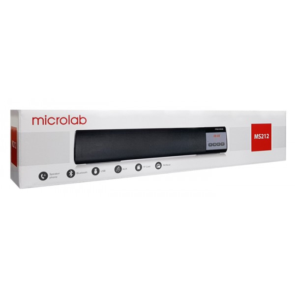 MICROLAB Soundbar ηχείο MS212, bluetooth/SD Card/USB/FM, μαύρο MICROLAB Soundbar ηχείο MS212, bluetooth/SD Card/USB/FM, μαύρο