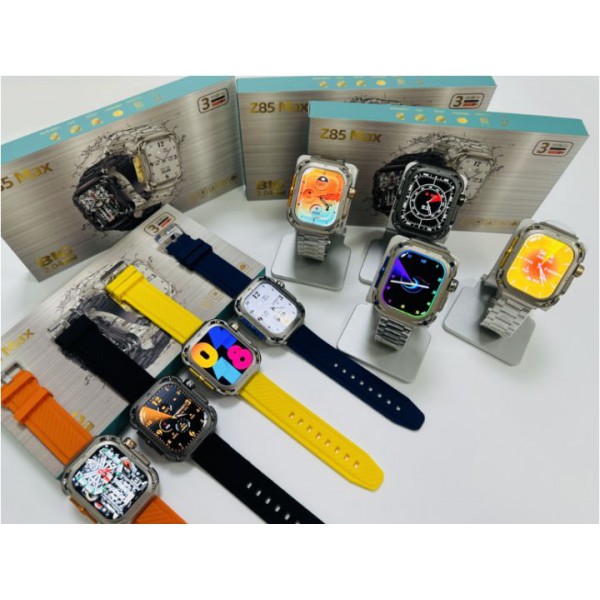 SmartWatch Z85 Max With 2 Different Straps Square Screen Waterproof Compass NFC 2023